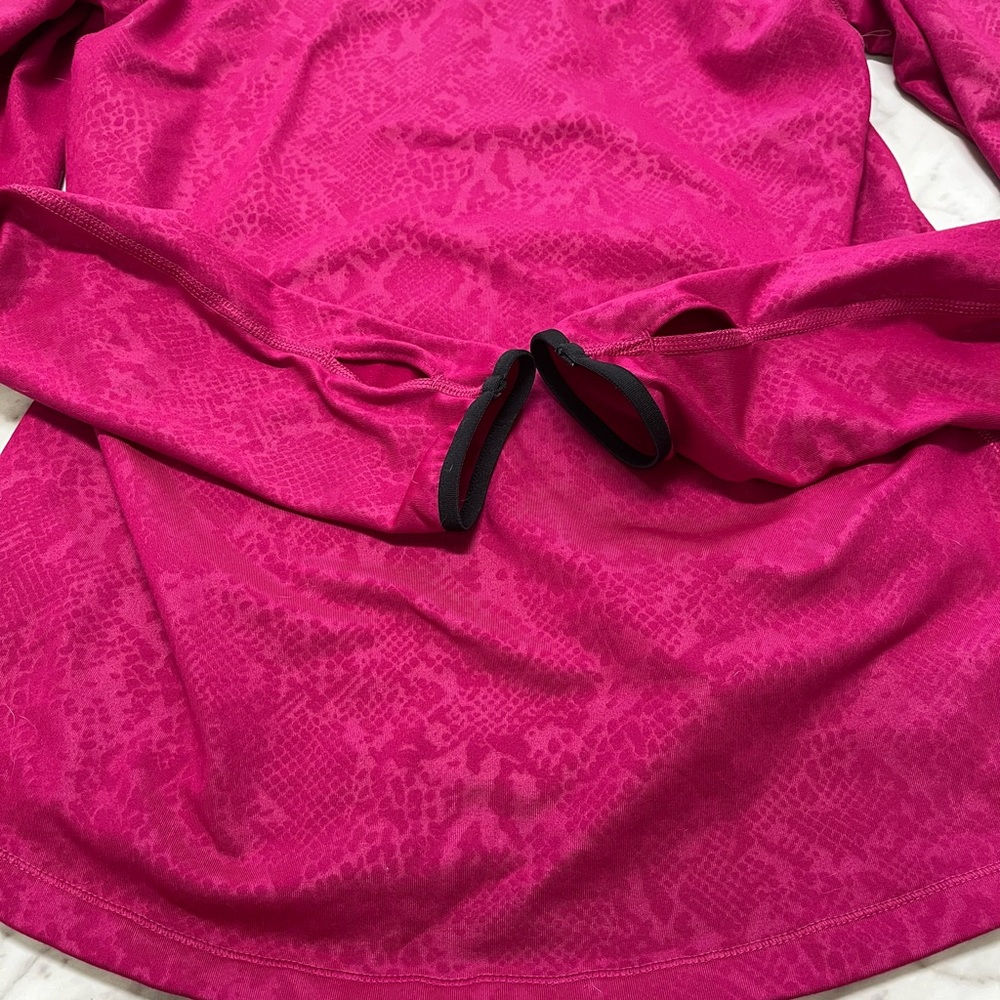 Nike Pro Dri-FIT Half Zip Women’s Pullover in Bold Pink/Magenta - Picture 6 of 12